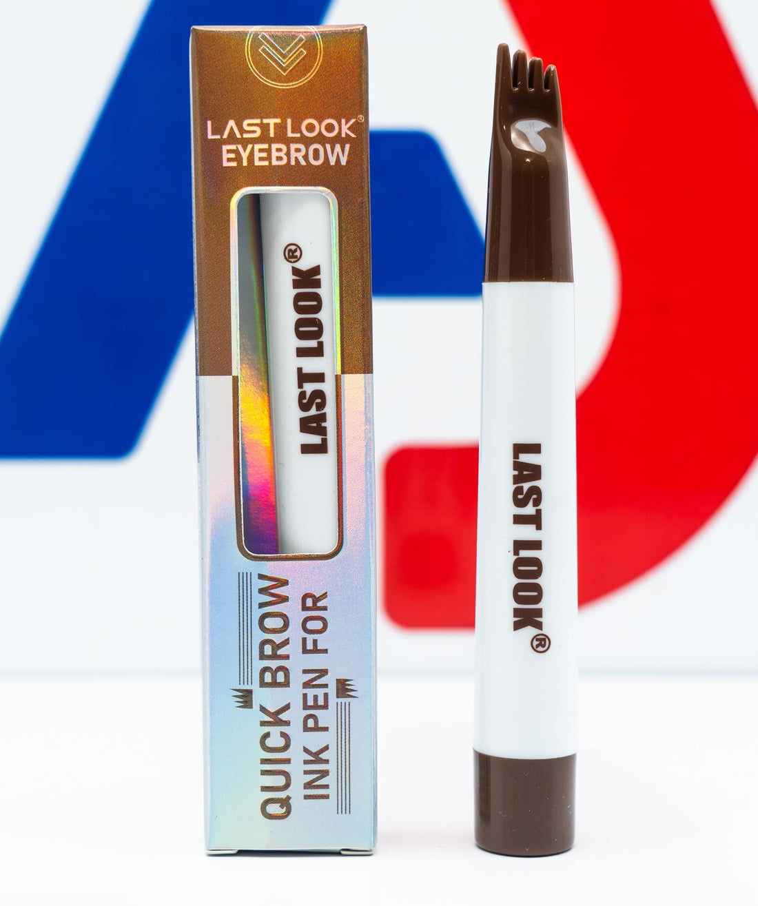 Last Look Quick Brow Ink Pen, Fork-Tip Applicator, Taupe