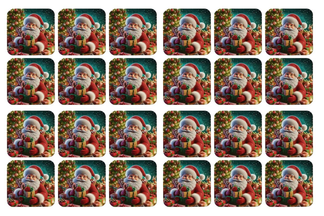 Party plates in distinctive shapes for CHRISTMAS size (24x24), pack of 24 pieces
