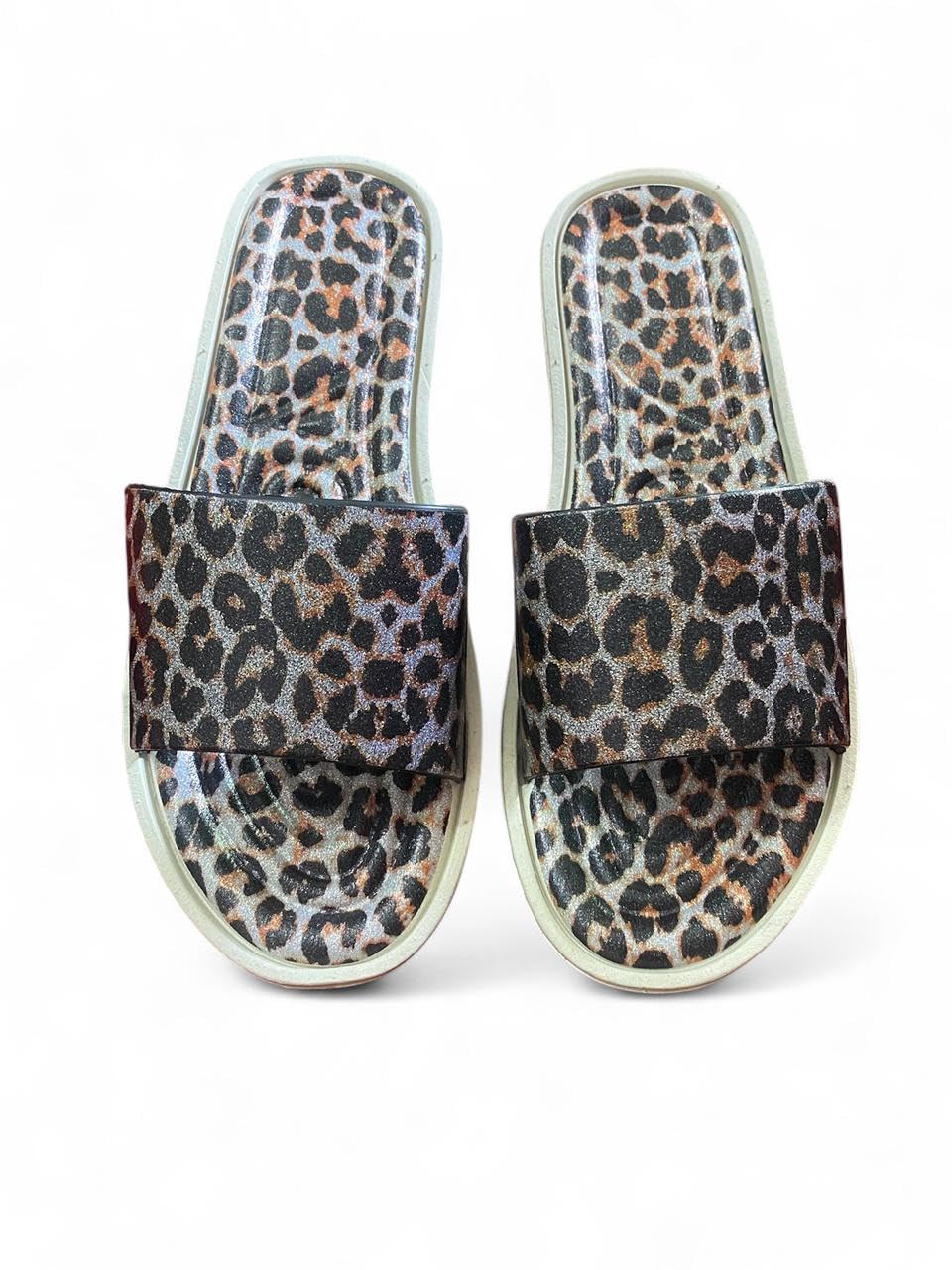 Tiger Leather Slippers - Slipper for Women and Girls with Medical and Comfortable Sole - Quick Dry Flat Slippers - Perfect for Home, Beach and Street - Waterproof and Non-Slip