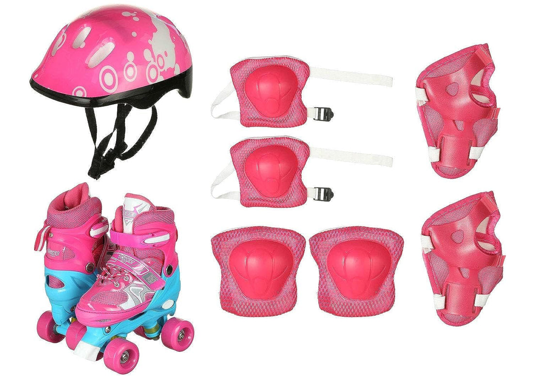 Rustomart Roller Skates Set with Helmet for Children