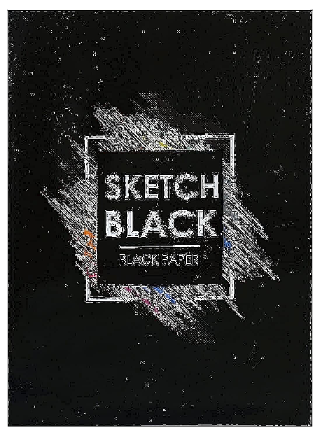 Yassin 1026 Black Sketch Book Paper 30 Sheets 19K 19X26Cm 75Gsm - Multi Color