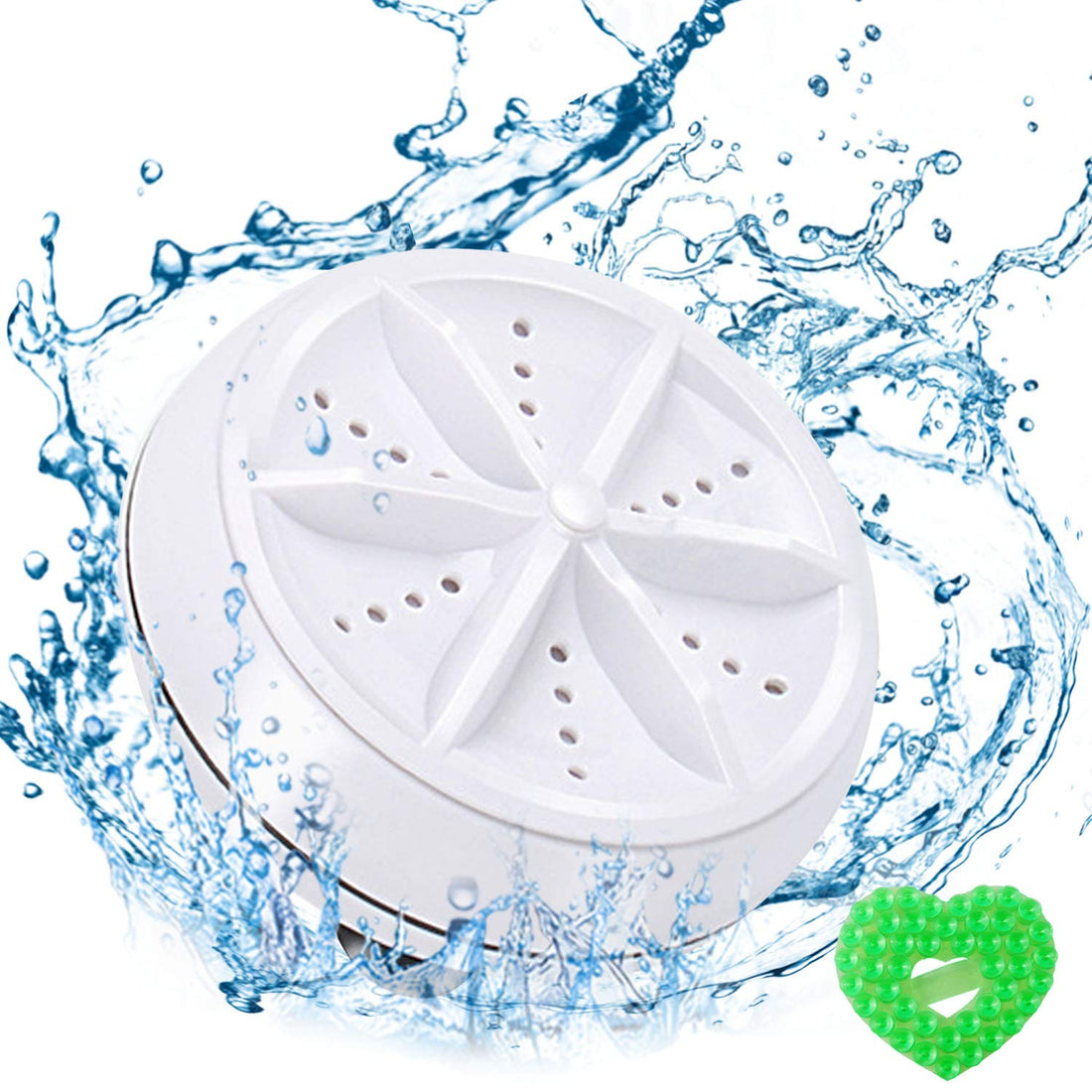 Portable Mini Washing Machine,Turbo Washer & Dishwasher with USB Powered Portable Ultrasonic Turbine Sterilization Removes Dirt for Personal Laundry Travel Business RV Trip Apartment