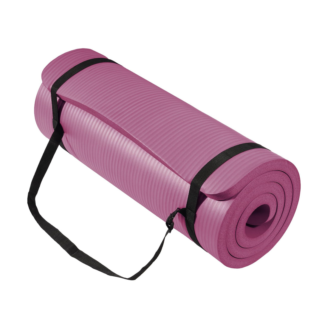Yoga Mat, One-Inch Extra Thick High Density Exercise Mat, Anti-Tear Exercise Yoga Mat with Carrying Strap, Suitable for Various Yoga Exercises
