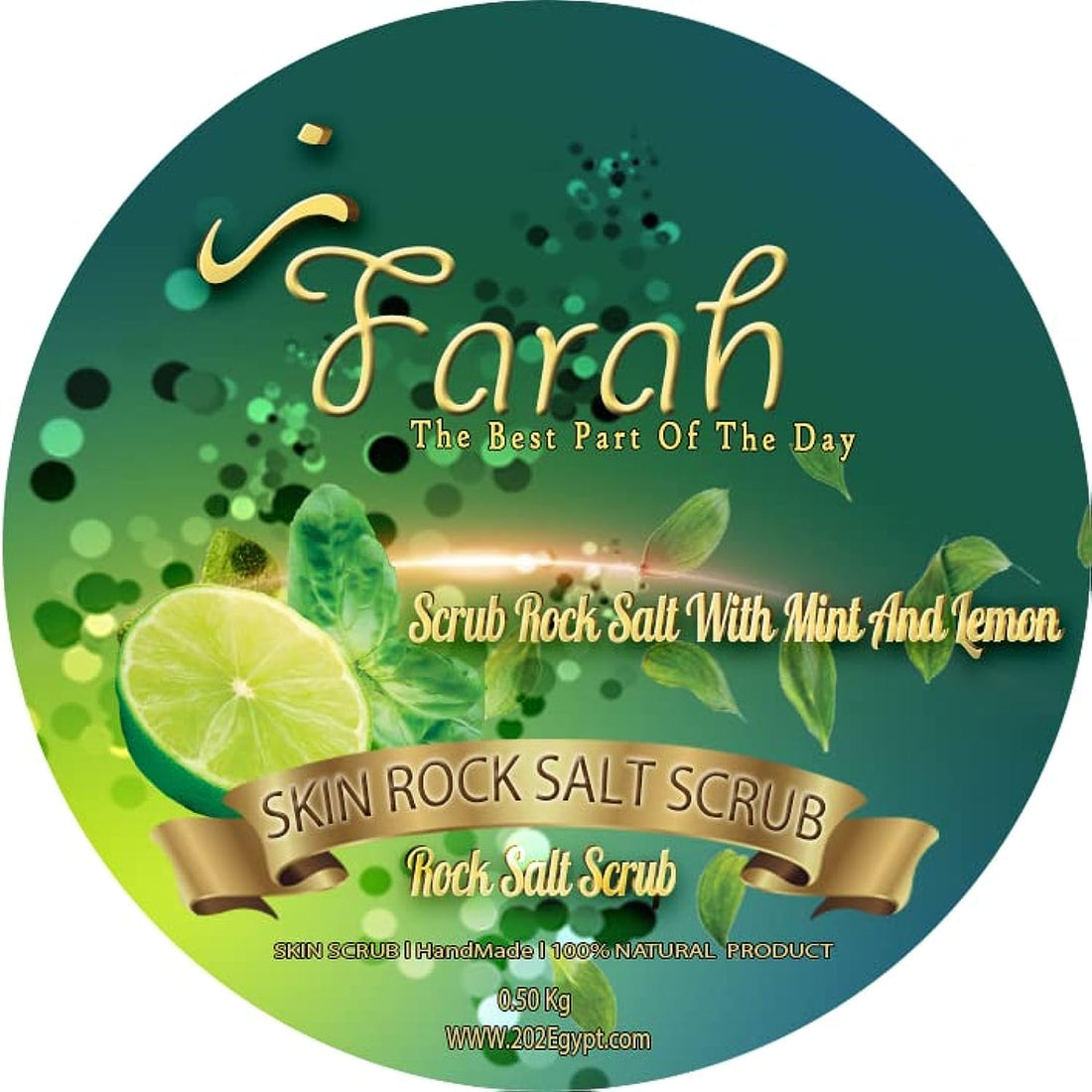 Peppermint Foot Clay Rock Salt Scrub/Mask