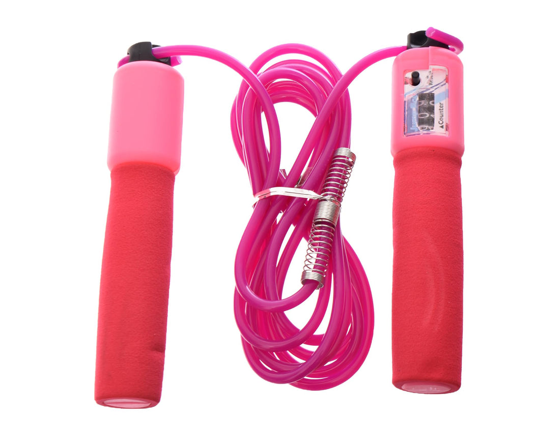 Jumping Rope With Counter With 2.8M Length, Aims To Enhance Athletic Performance With Precision-Engineered Features - Pink