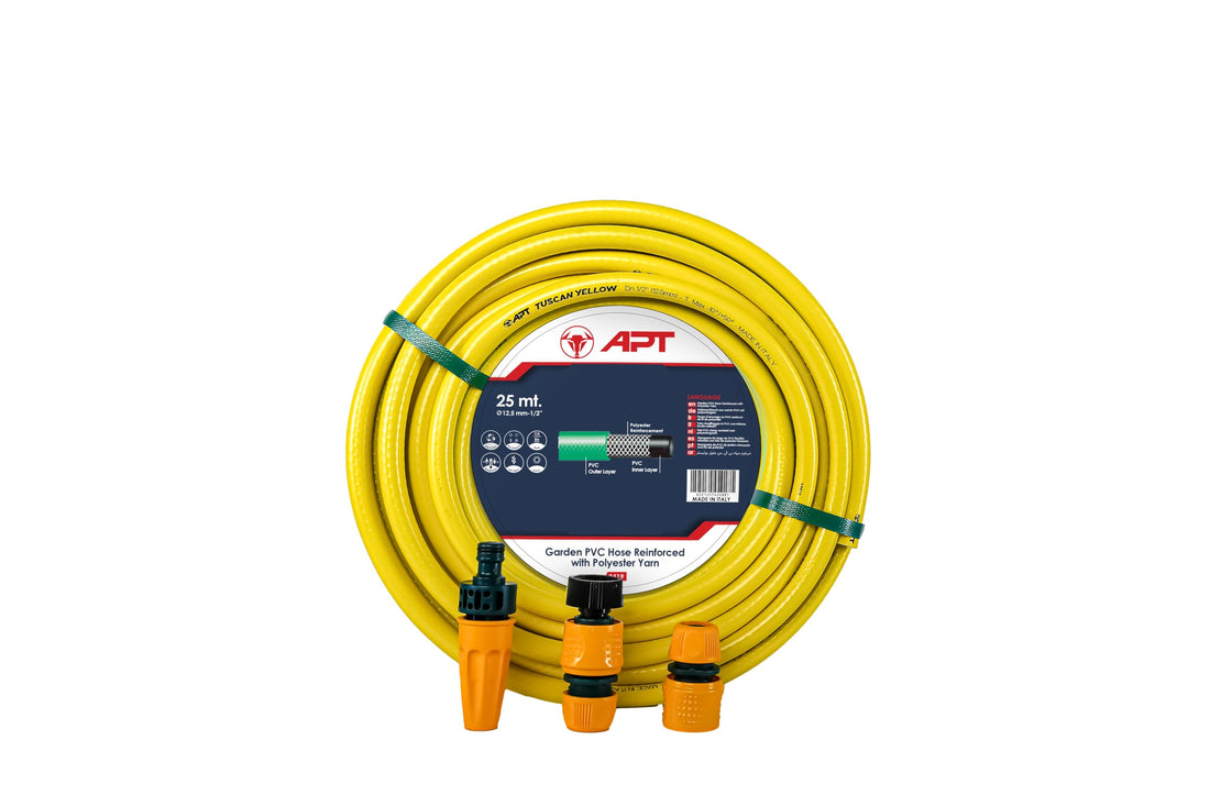 APT Yellow Water Hose Kit 1/2" 25m