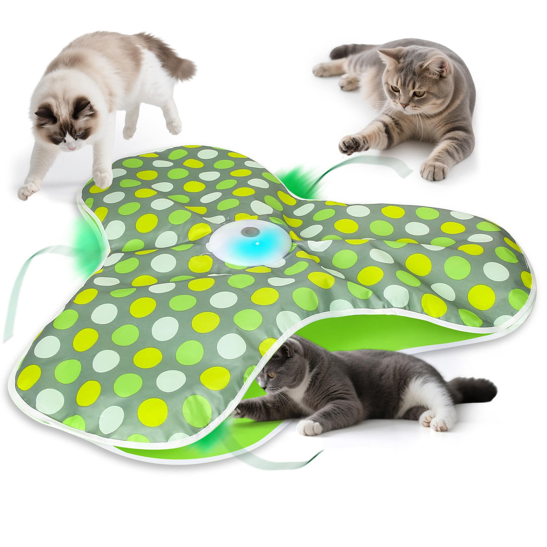 Cat Toys for Indoor Cats, Interactive Cat Toys for Kitten, Chirping & Motion Activate Automatic cat Toys, Cat Hunting Game Hide and Seek for Bored Adult Cats