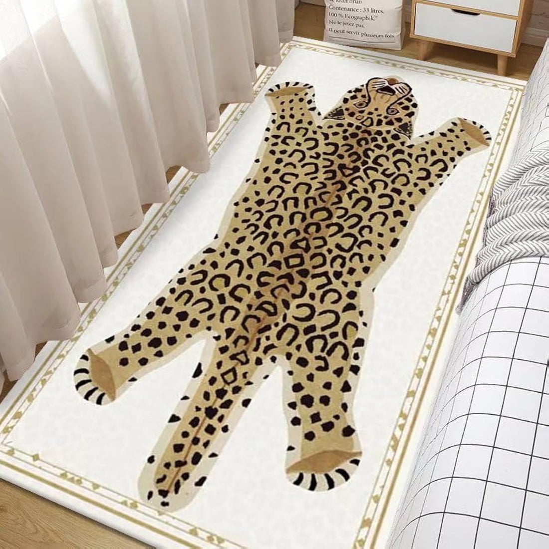 LESTER Waterproof,Easy to clean Bedroom bedroom Mat tiger 60x160cm