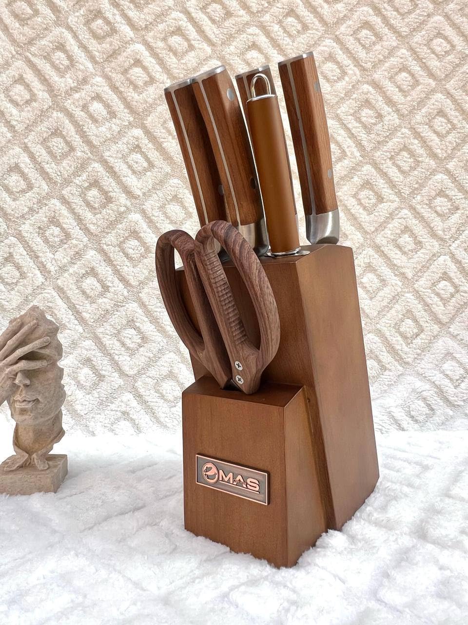 1137 8-Piece Wooden Knife Set for Precise and Stylish Food Prep