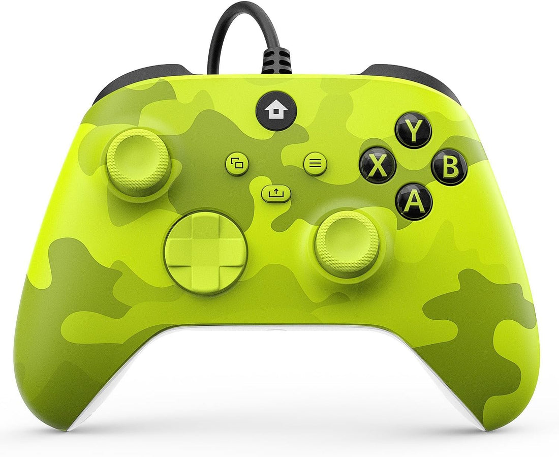 AnkhGiftShop Compatible With X box 360 / PC Gaming Controller, Enhanced Grip Design (Green Camo)