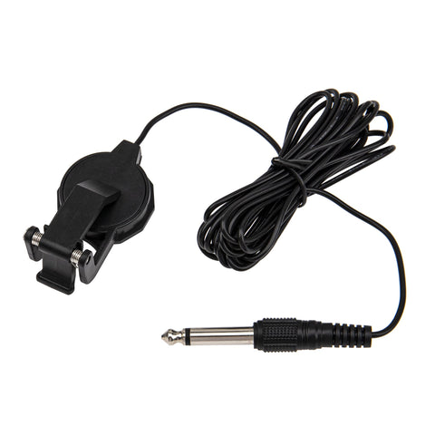 1Pcs Clip-on Pickup w/Audio Jack Compatible with Acoustic Guitar Violin Banjo Ukulele (Black)