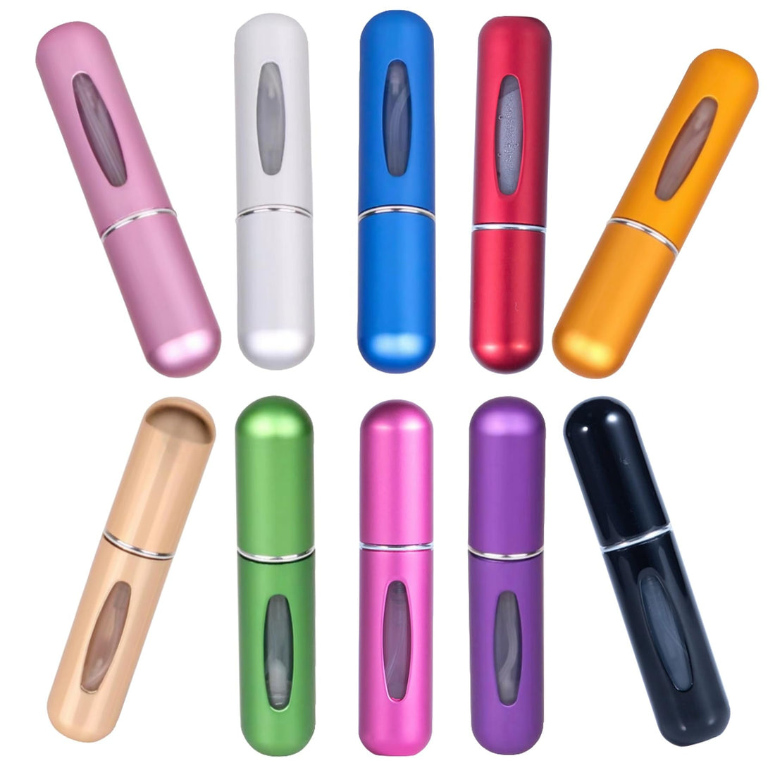 HNOYGNU 10 Pack 5ML Perfume Bottle Travel Spray Bottle Refillable Portable Dispenser Mini Sprayer,for Men & Women