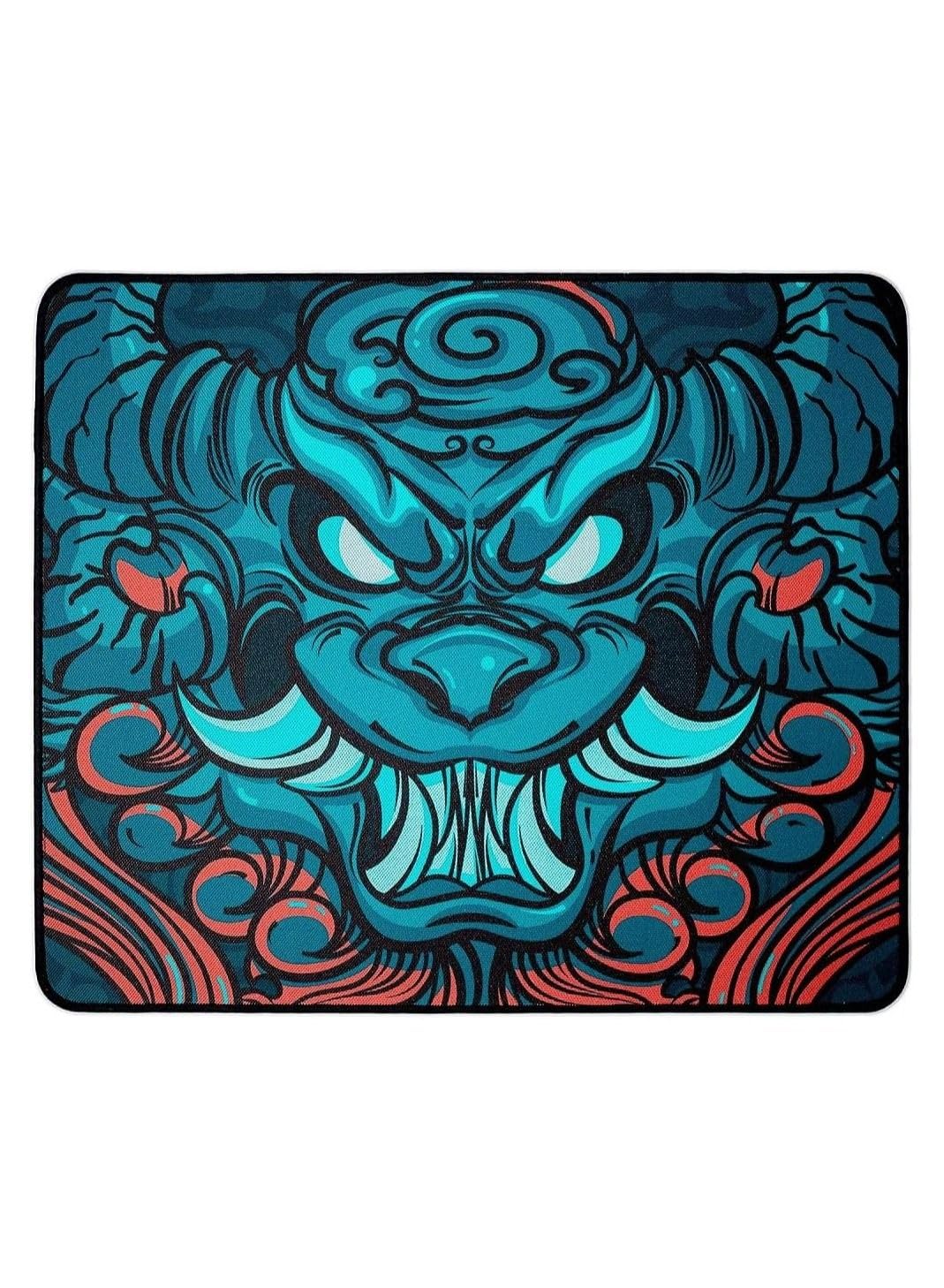 Tiger Mouse Pad 29 * 24 CM With Non-Slip Rubber Base And Stitched Edges - Multi Color