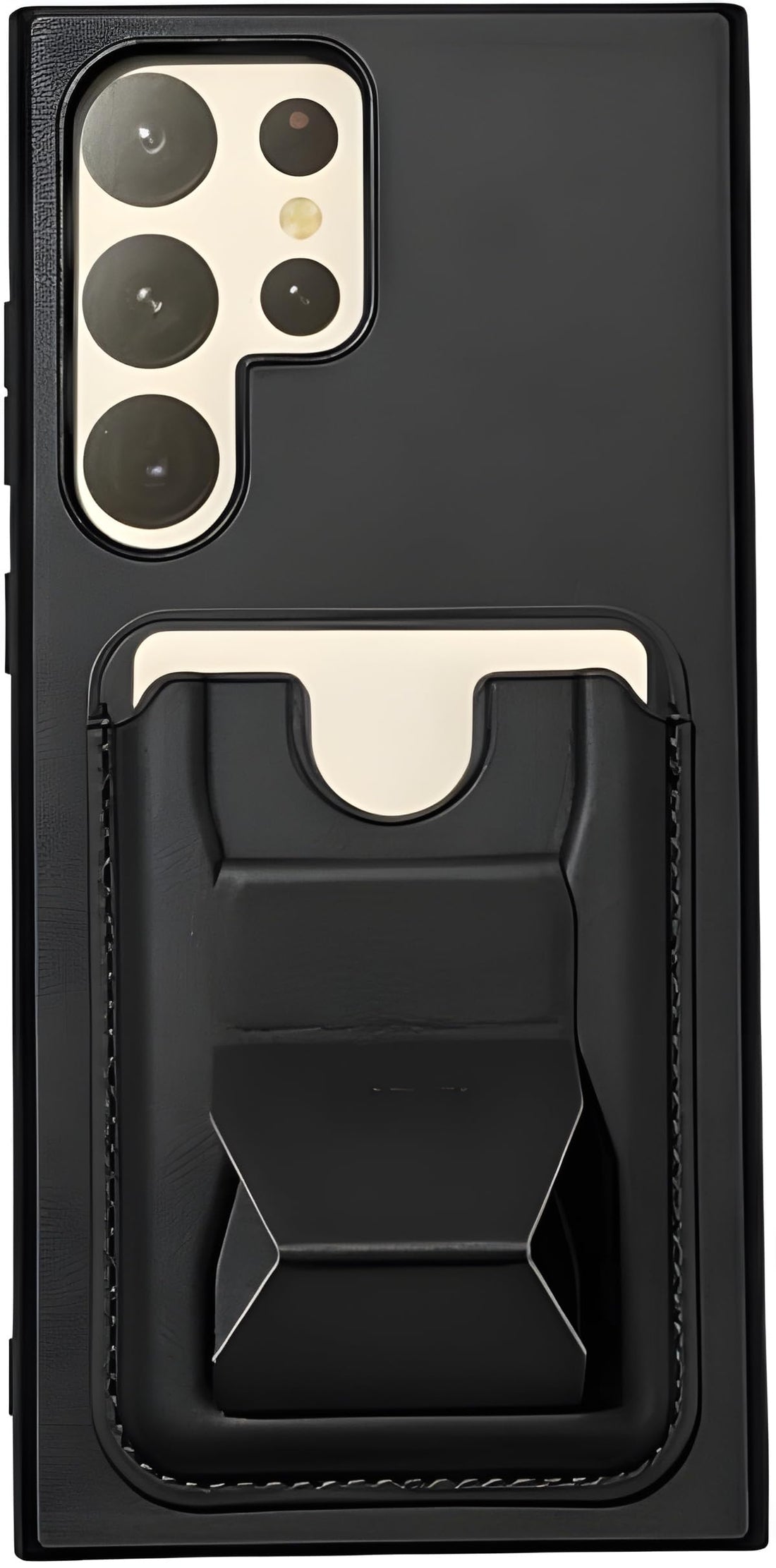 Next Store Compatible with Samsung Galaxy S24 Ultra Leather Wallet Case with Card Slot Magnetic Card Holder Shockproof Protective Cover (Black) for Men Women Adult.