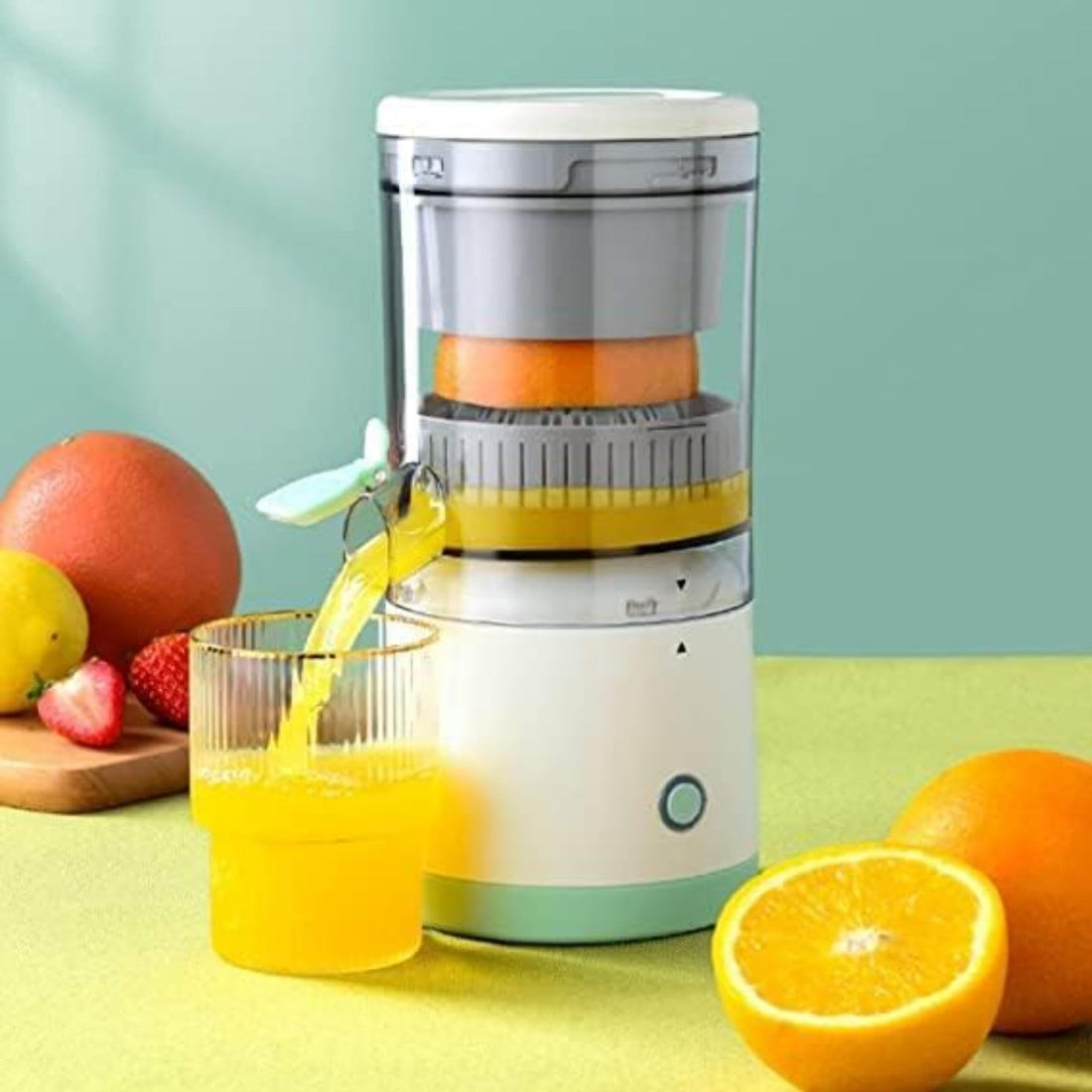 Electric Citrus Juicer,Electric Orange Juicer Machine | Rechargeable Juicer Machine, Portable Juicer with Cleaning Brush for Home Office