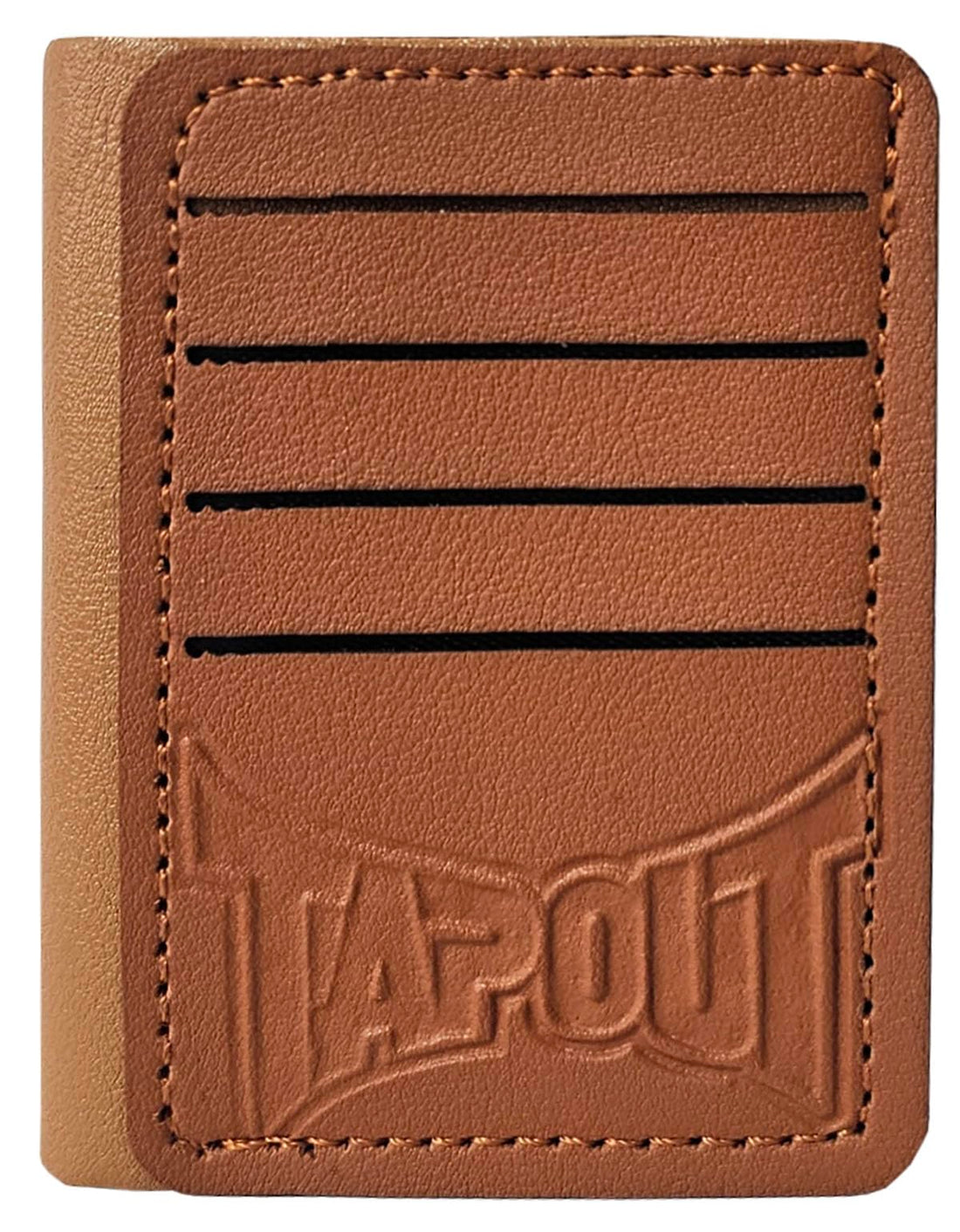 Leather Slim Wallet - 12 Card Slots with ID Window, Holds Up to 12 Cards or Cash, Unisex Card Case, Ideal for Gate Pass (ID), License, Stylish Design for Men & Wome - (Havan)