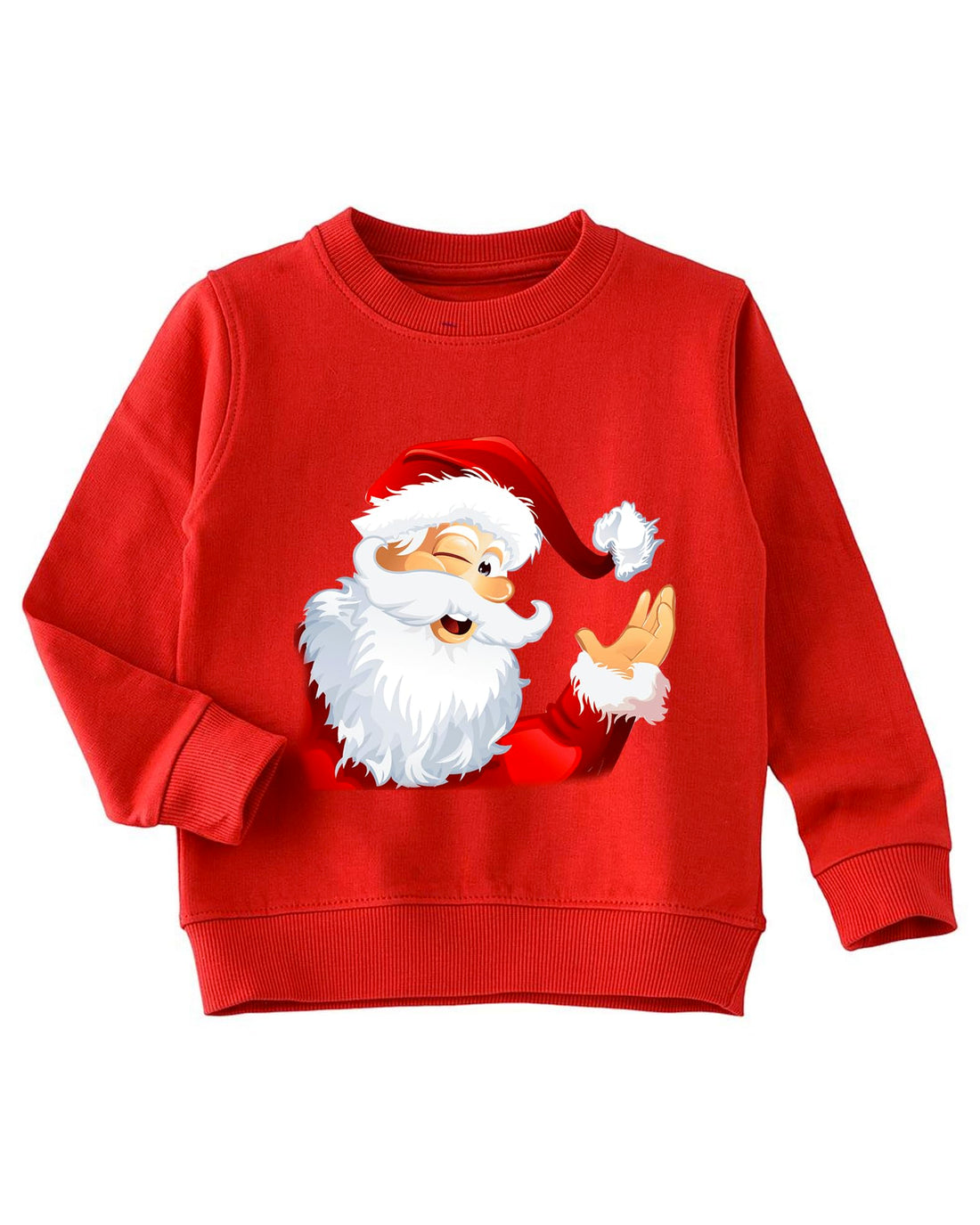sweatshirt KIDS for celebrating Christmas, excellent material and high-quality printing, suitable for RED SANTA CLAUS Size(3-6YEARS).