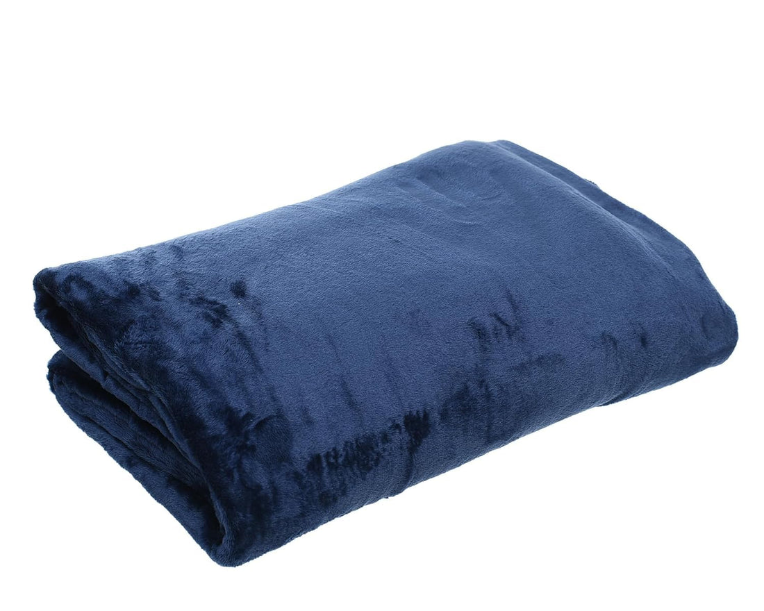Miro Single Blanket Set 2-Pieces, Navy