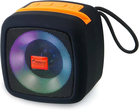 Portable Bluetooth Speaker with RGB Lights, 8W Super Bass, USB, FM Radio, TF Card Support, Wireless Sound System for Mobile Devices and laptop (ST020)