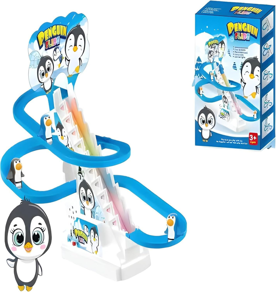 Penguin Slide Playset, Ice Themed, 3+ Years, Set of Figures and Accessories