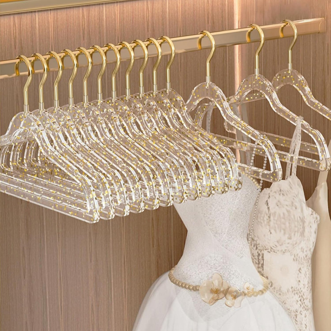 Generic Durable Plastic Clothes Hangers Set (10 Pack) – Space Saving, Prevent Clothes Slipping, Keep Closet Tidy