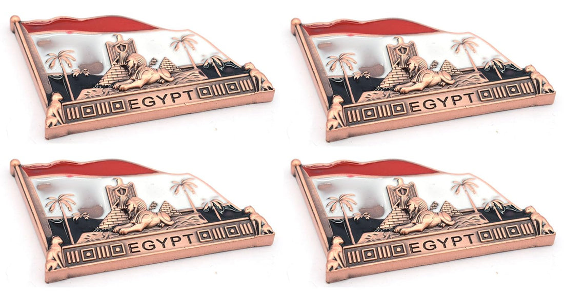 4 pieces of Immatgar Pharaonic Fridge Magnet - love Egyptian Souvenir Ancient Egypt Décor Collectible Magnetic Ornament for Kitchen Home & Office Décor (shape3 - Dusty Rose)