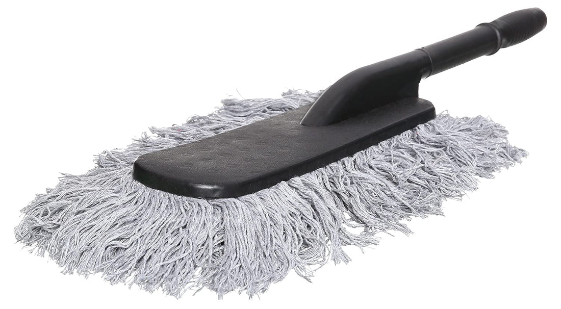 Auto Best Car Wash Brush with Plastic Handle Scalable - Grey