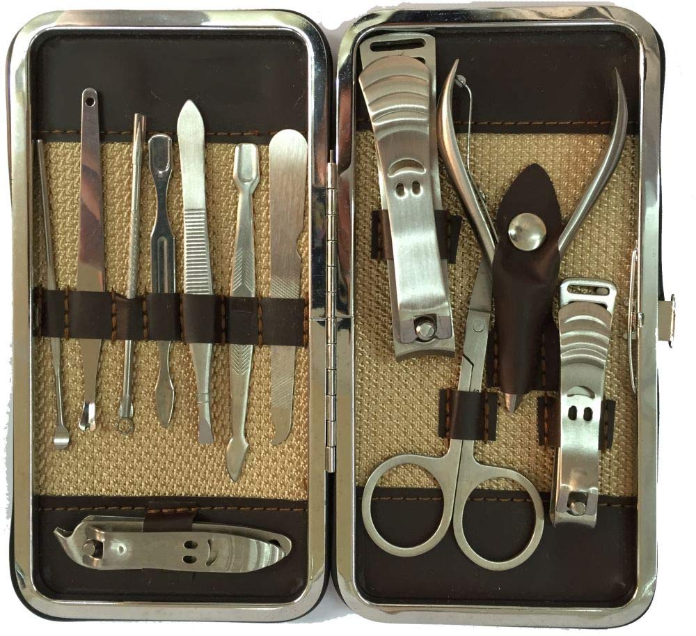 12pcs Manicure Pedicure Set Nail Scissors Nail Clippers Kit--H9460