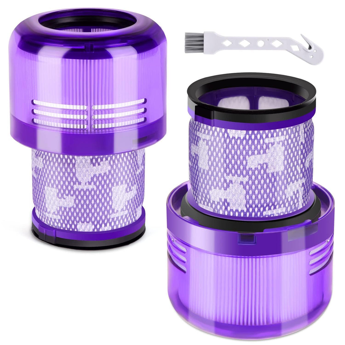 Pack of 2 Replacement Filters for Dyson Washable Filter Unit V11 V15 SV14 Cyclone Animal Absolute Total Clean Vacuum Cleaner, Replace # DY-970013-02 & 97001302
