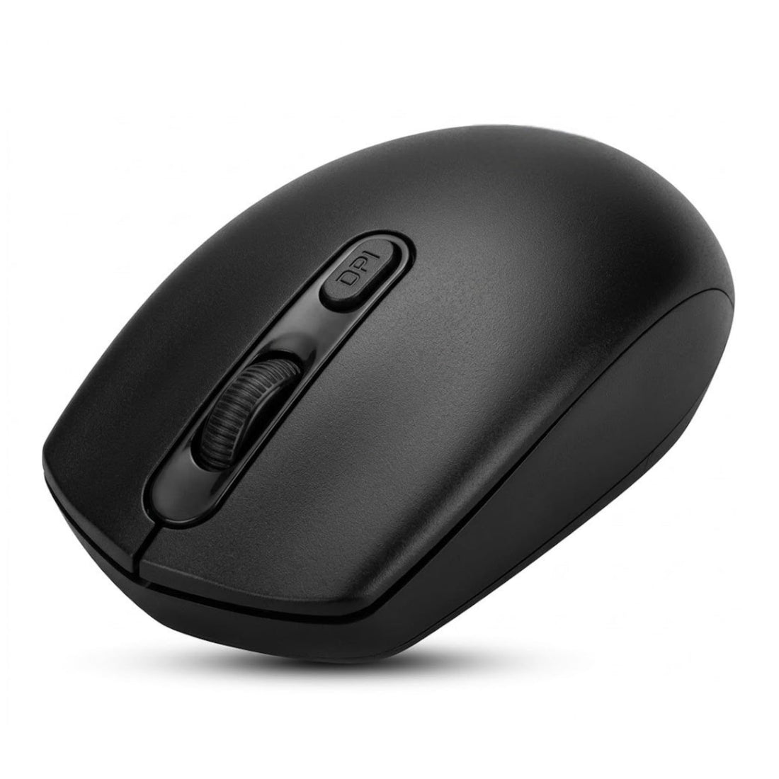ZR-1040 Wireless Optical Mouse with Adjustable DPI, Ergonomic Cordless Mouse with USB Nano Receiver, Powered by 1 AA Battery for PC, Mac, and Laptop (Black)