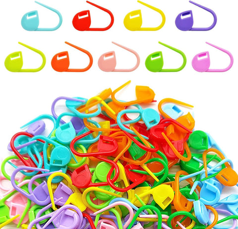 Portal Knitting,Crochet Stitch Markers,Locking Clips – Mixed Color for Knitting, Crochet, and DIY Projects, (100Pcs)