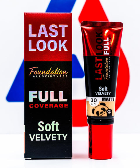 Full Coverage Soft Velvety Foundation, SPF 30, Matte Finish, All Skin Types - No. 103