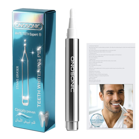 White Teeth Expert® Premium Whitening Gel Pen – Dazzling White Smile in 7 Days | Up to 4 Shades Whiter | Teeth Whitening Pen | clinically approved by dentist