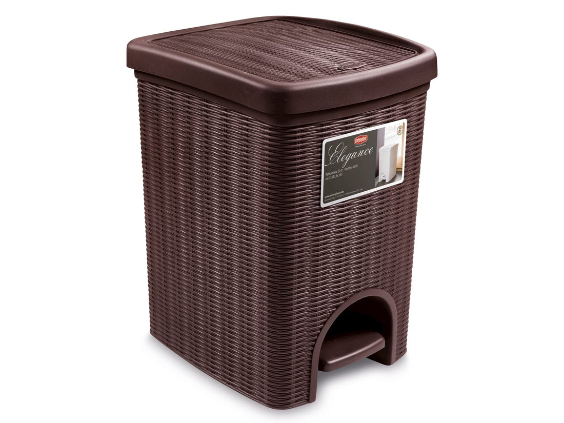 Stefanplast Dustbin ELEGANCE moka 30801