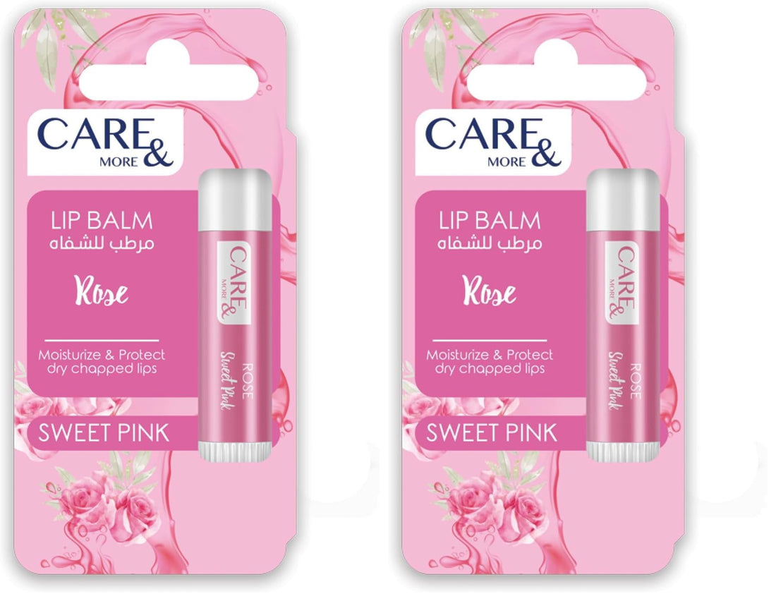 Care & More Roses Lip Balm (Pack of 2)