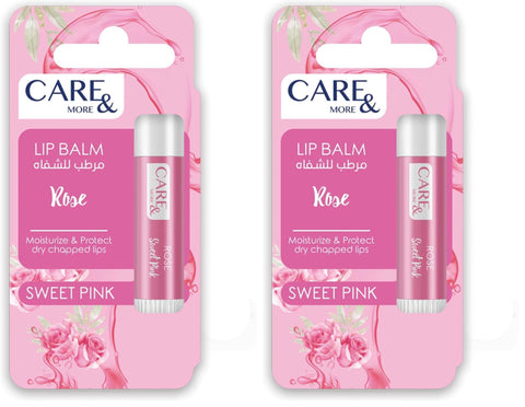 Care & More Roses Lip Balm (Pack of 2)