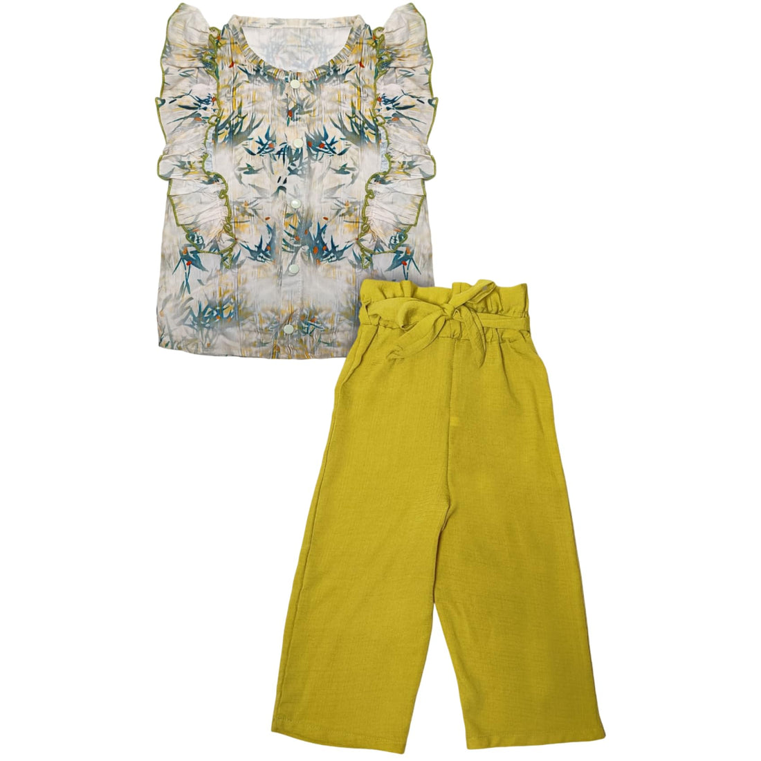 Baby Shoora Girls Set Of 2 Pieces Half Sleeves Shirt&Pants Printed Shapes Set Of 2 Pieces Half Sleeves Shirt&Pants Printed Shapes