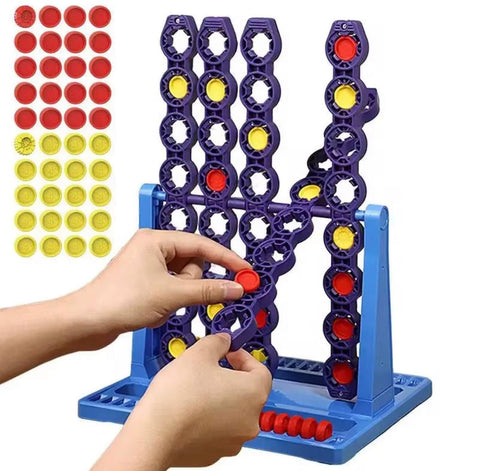 Mega Connect 4 Challenge Game is seriously awesome! Connect 4 is big and improved, with lightweight, easy-to-use pieces that are also stable and won't fall over.A fiery challenge between two players..