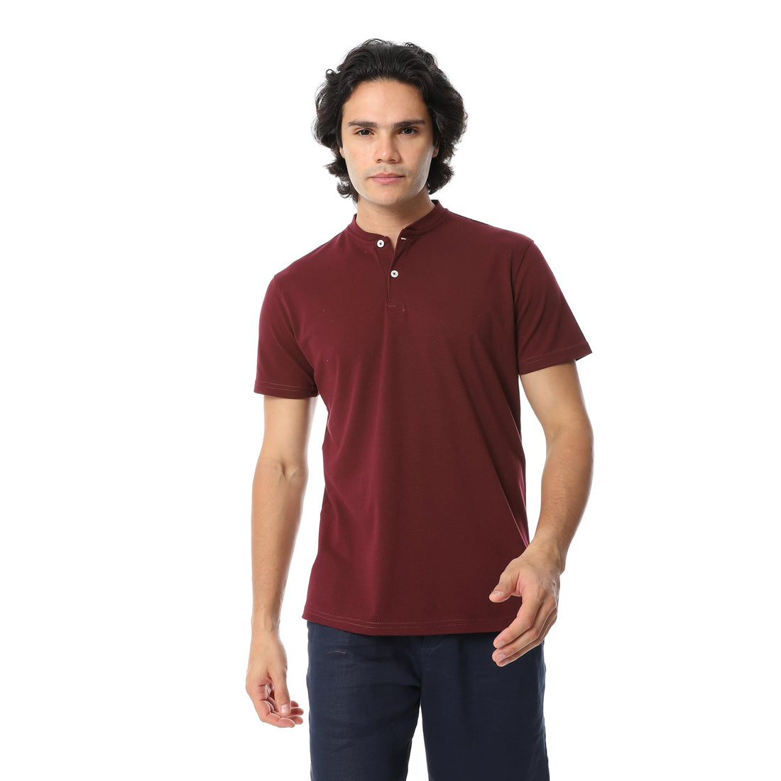 Andora Mens Basic Henely Neck Western (pack of 1)