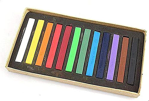 Easy Temporary Non-toxic Hair Chalk Dye Pastels Kit - 12 Colors