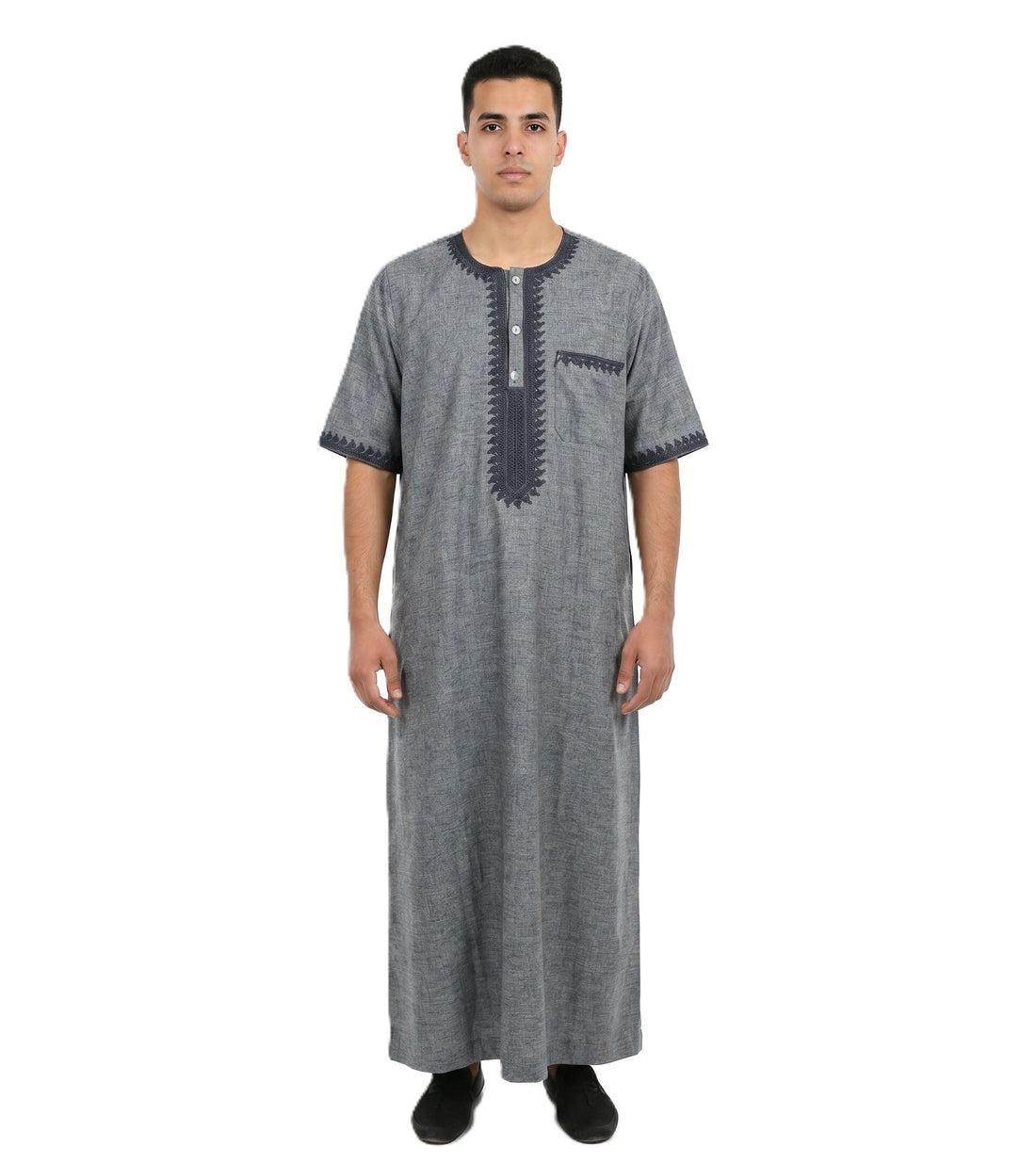 Men's Linen Half Sleeve Abaya