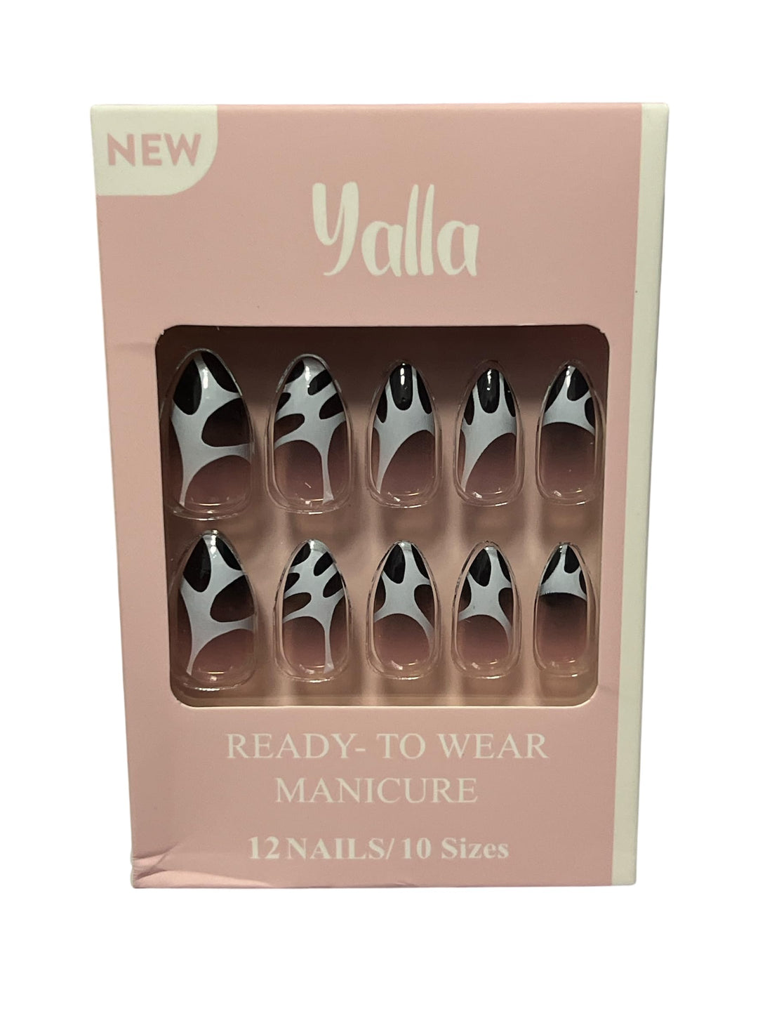 Glam Glow Press on nails Medium Long - False Nails, Perfect For Parties, Comes With 1 SHEET DOUBLE FACE (12)