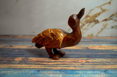 Egypt Antiques Bird Play or Decoration Natural Carving Handmade Healthy Wood 100% Natural Colors from Heart of Tree