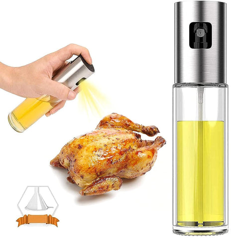 Generic oil sprayer bottle, 100ml oil spray versatile glass,olive oil sprayer mister,olive oil spray for cooking, salad, bbq, kitchen baking, roasting