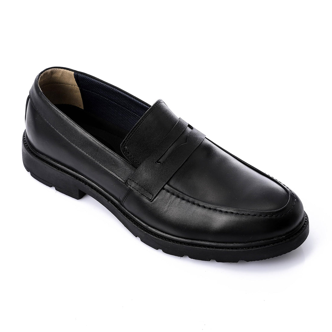 Men's Genuine Leather Slip On Shoes with Comfortable Design and Simple Closure - Perfect for Formal and Business Occasions