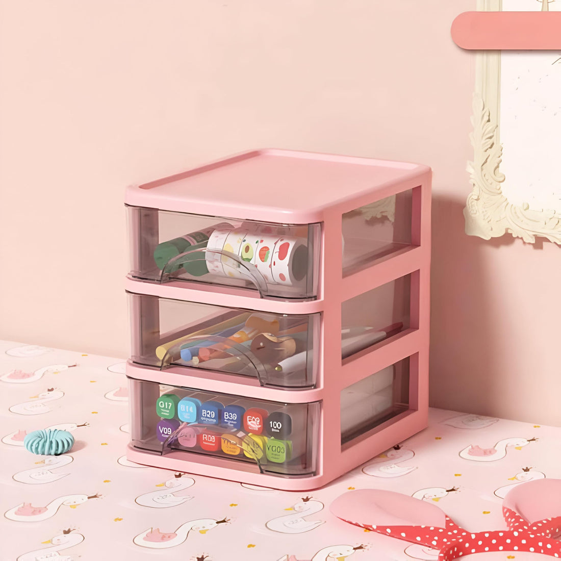 Desk Companion - Stylish 3 Drawer Accessory Organizer Built for 2025 Lifestyle Trends Supporting Home Office Organization with Durable Materials and Refined Modern Appeal