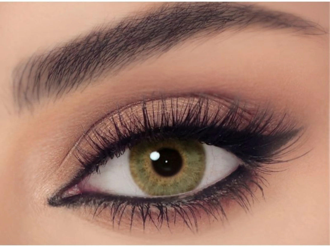 Happy Vision Unisex Stylish Comfortable Fit Clear Vision Contact Lenses Perfect for Daily Wear - Olive Green color, Power: 0 from Celena