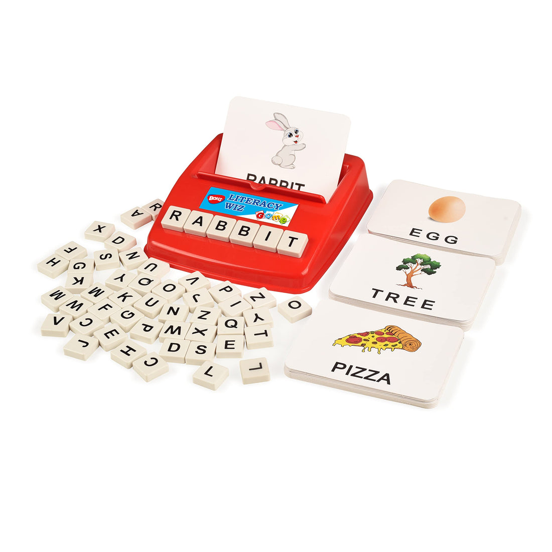 English Educational Game for Children - Words in Capital Letters - 60 Flashcards - Educational Toy for Preschool Children
