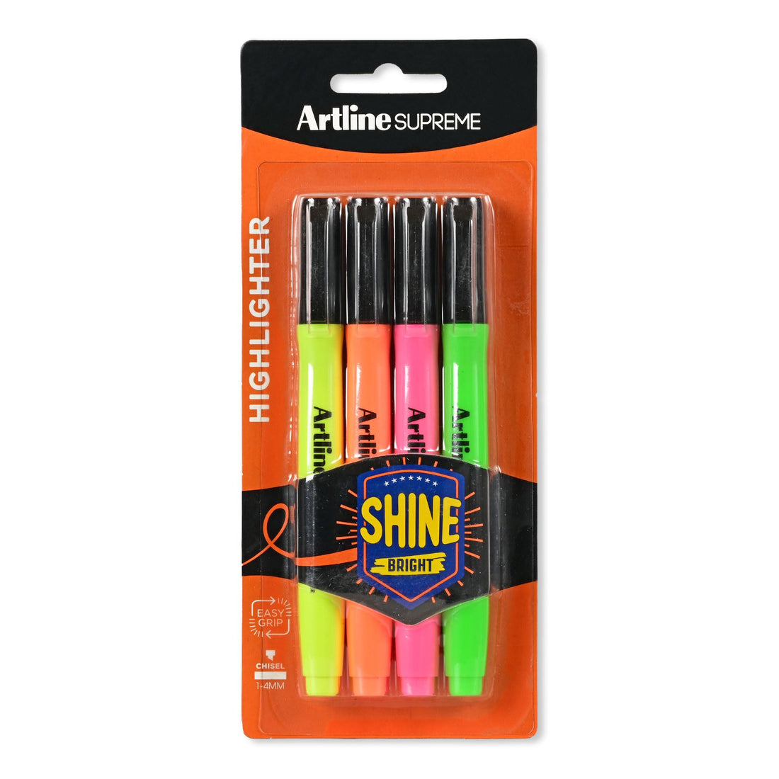 Artline supreme highlighter epf-600/4pw1- set of 4 - multicolor