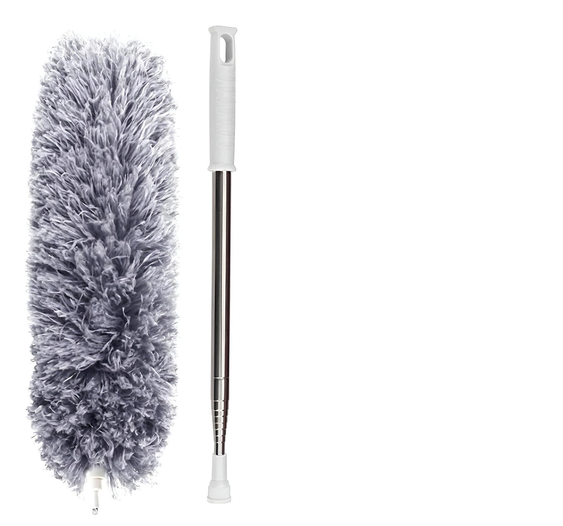 Ceiling Mop - High Performance Microfiber Extendable for All Around Cleaning - Long Pole Extends Over 245cm for Various Functions - Washable, Ideal for High Ceilings, Ceiling Fans, Blinds, Spider Webs